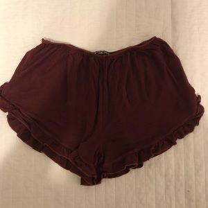 Brandy Melville Ruffle Shorts
